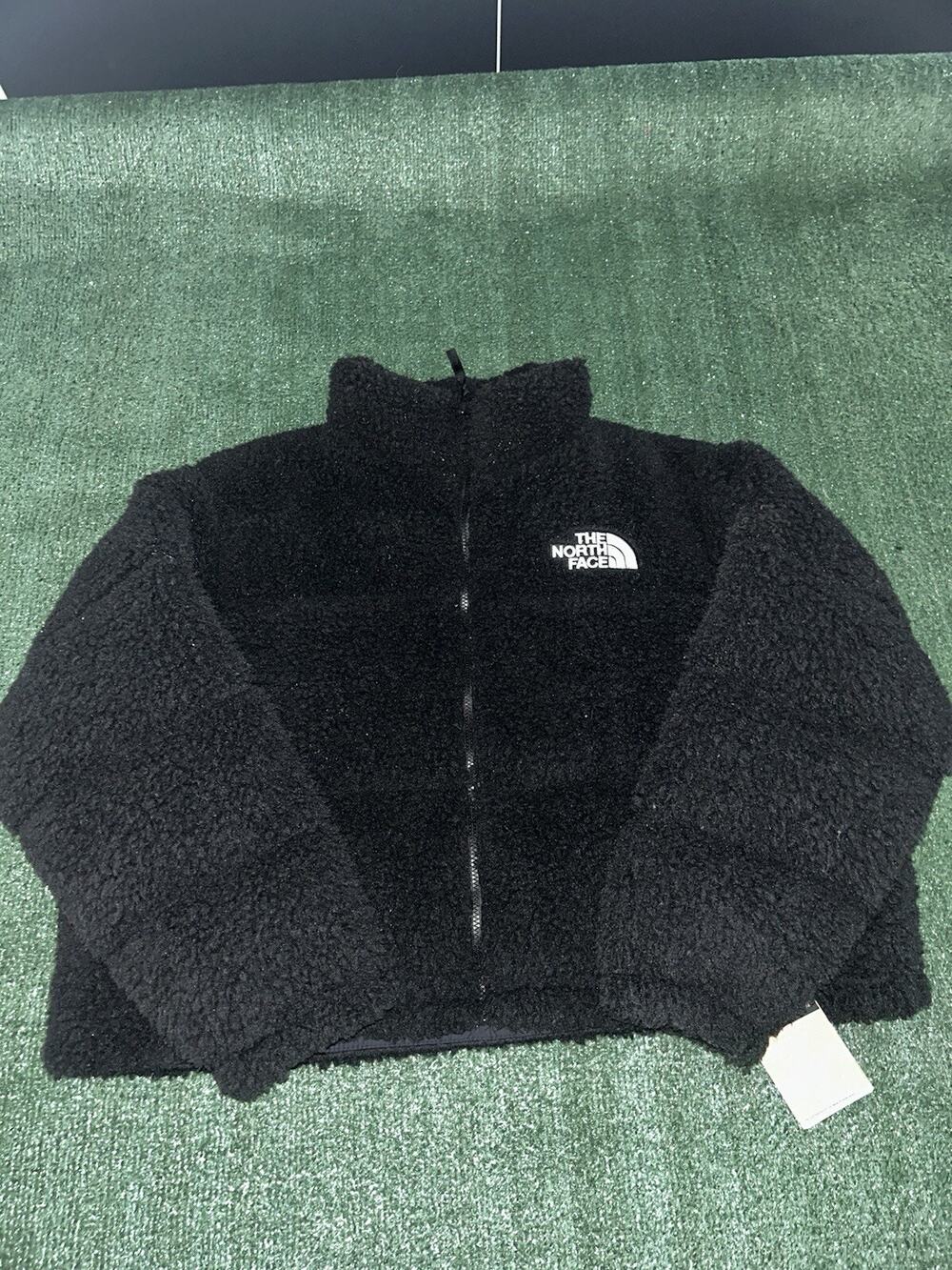 NWT North Face Women’s High Pile Sherpa Nuptse Short Crop 3XL Jacket Black